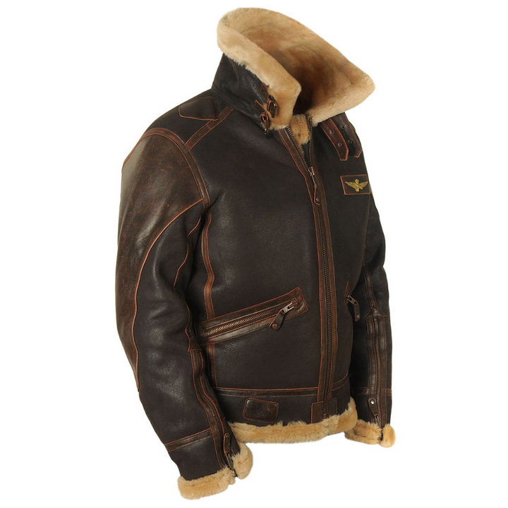 Travis | Leather Aviator Jacket Style