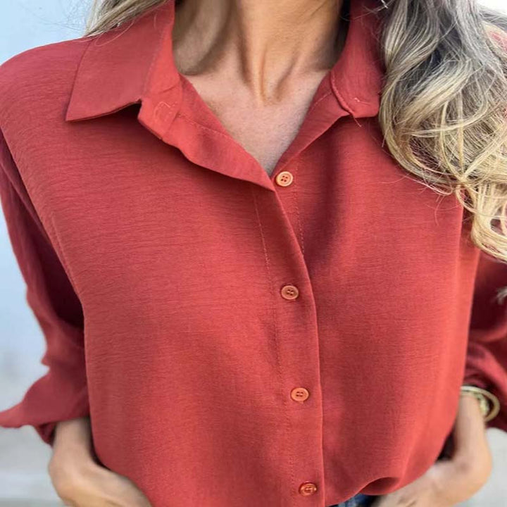 Iskra | Elegant Button-Up Blouse